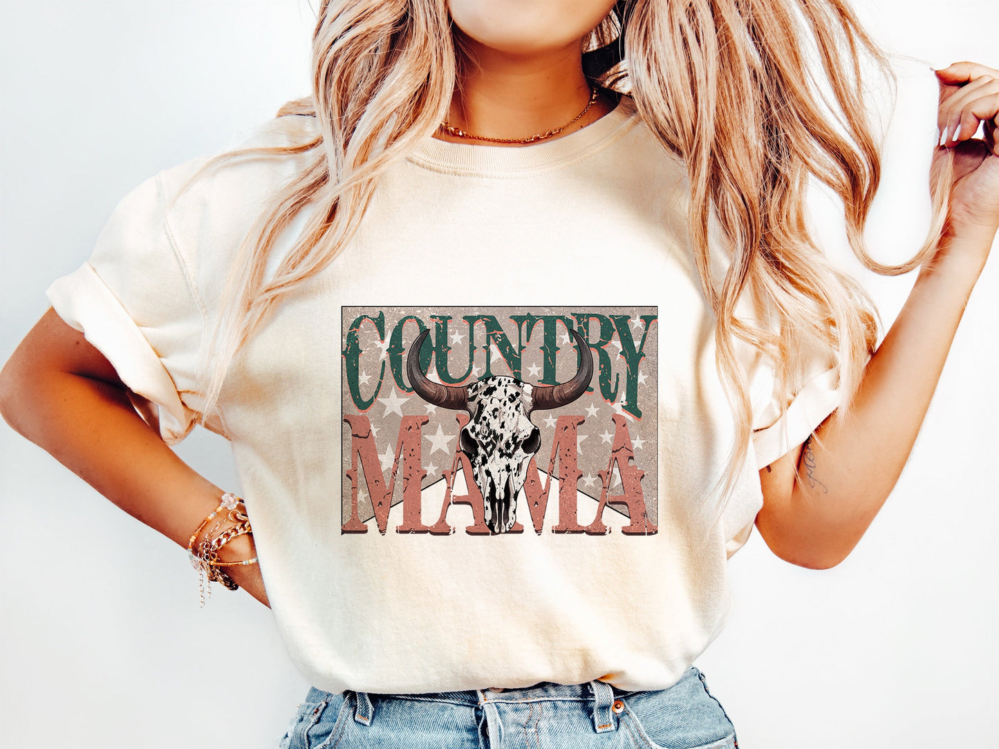COUNTRY MAMA | COMFOR COLOR GRAPHIC TEE - 1352