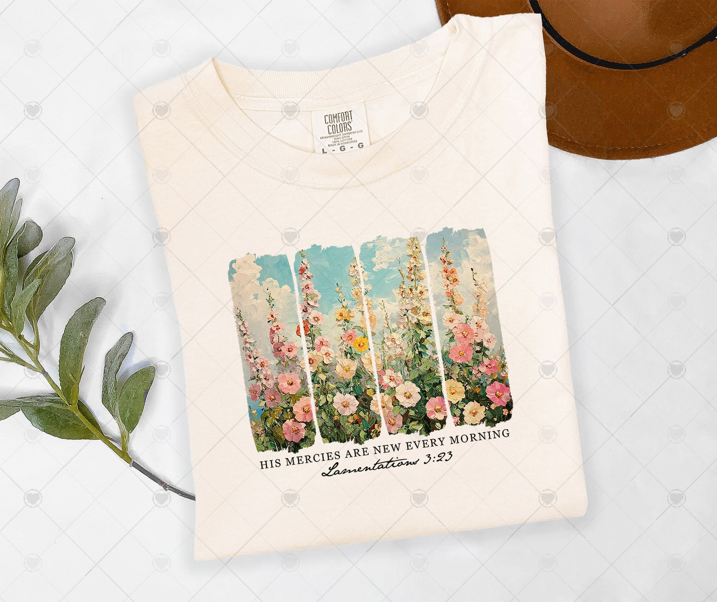 HIS MERCIES ARE NEW EVERY MORNING | COMFOR COLOR GRAPHIC TEE - 1409
