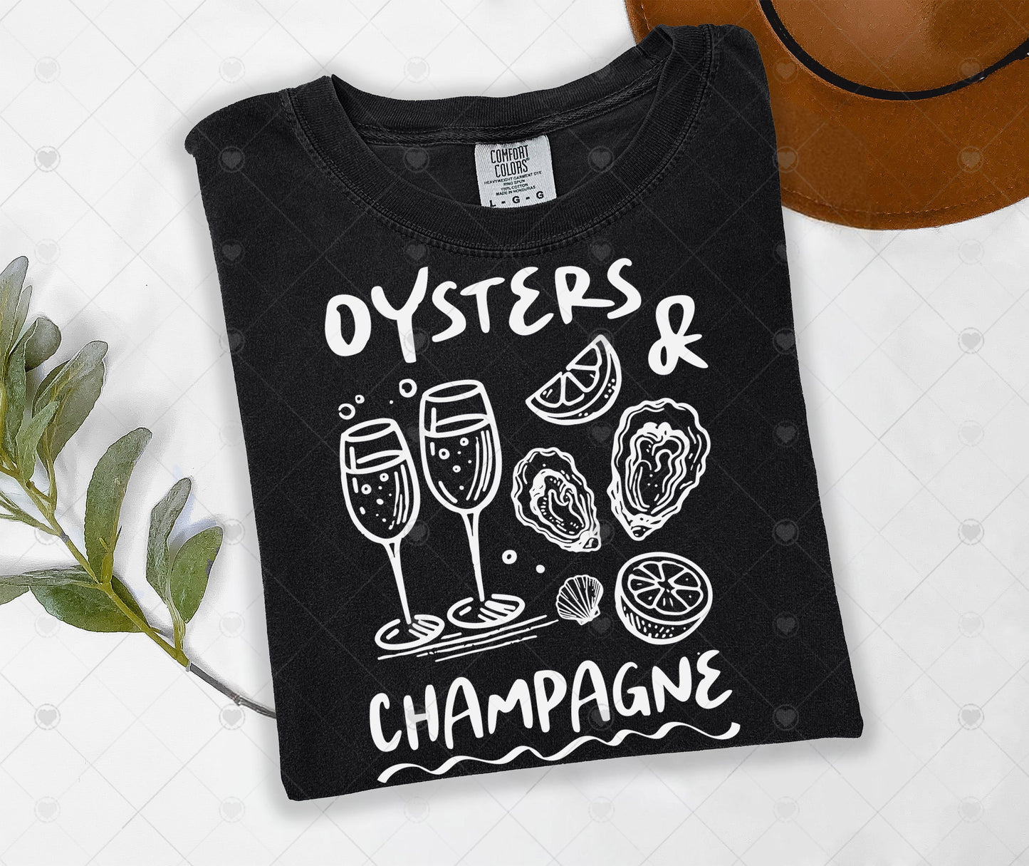 OYSTERS & CHAMPAGNE | DTF TRANSFER - 1549
