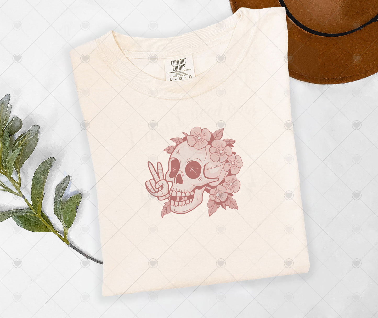 FLORAL SKULL HEAD | DTF TRANSFER - 1415
