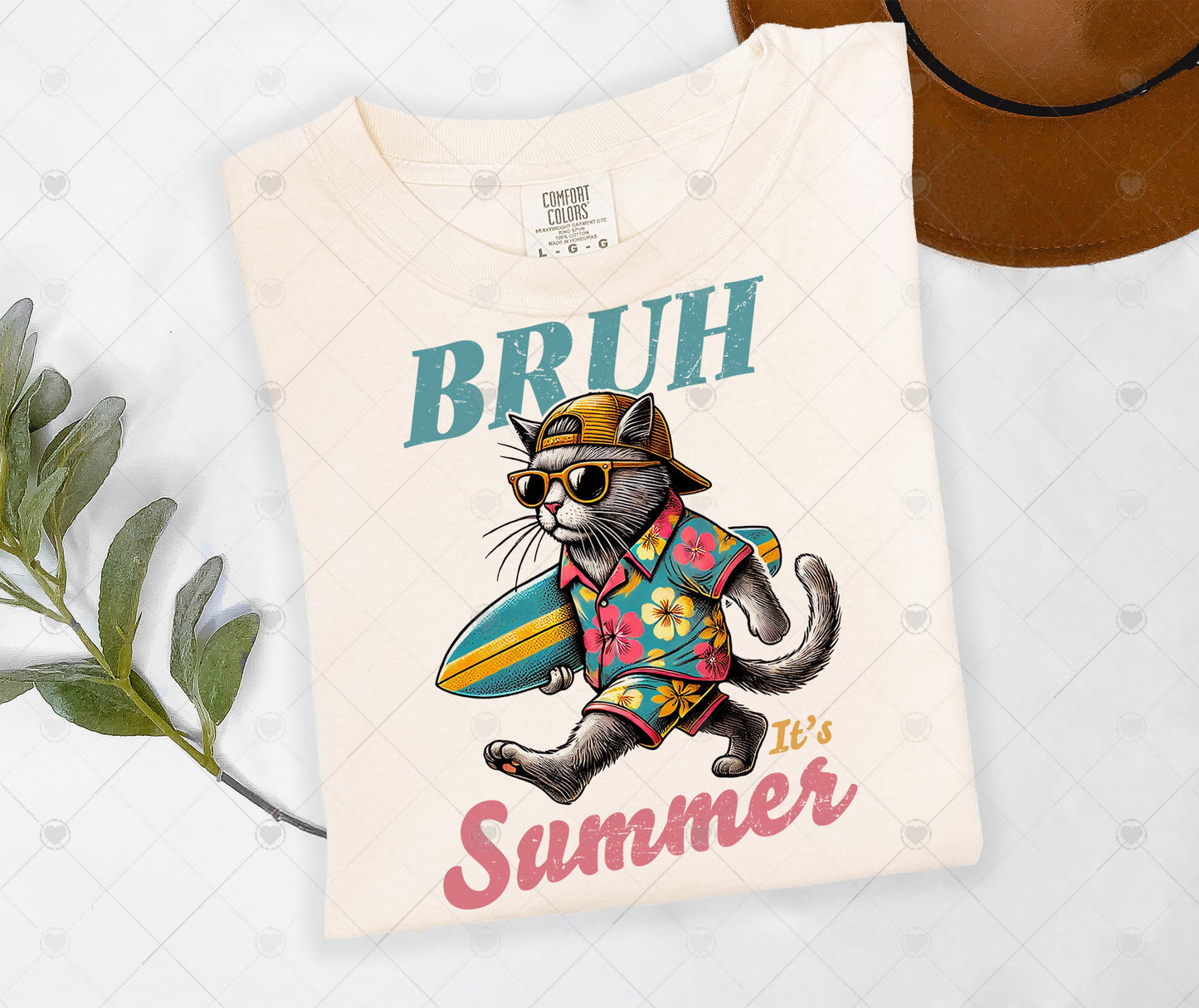 BRUH SUMMER CAT | DTF TRANSFER - 1464