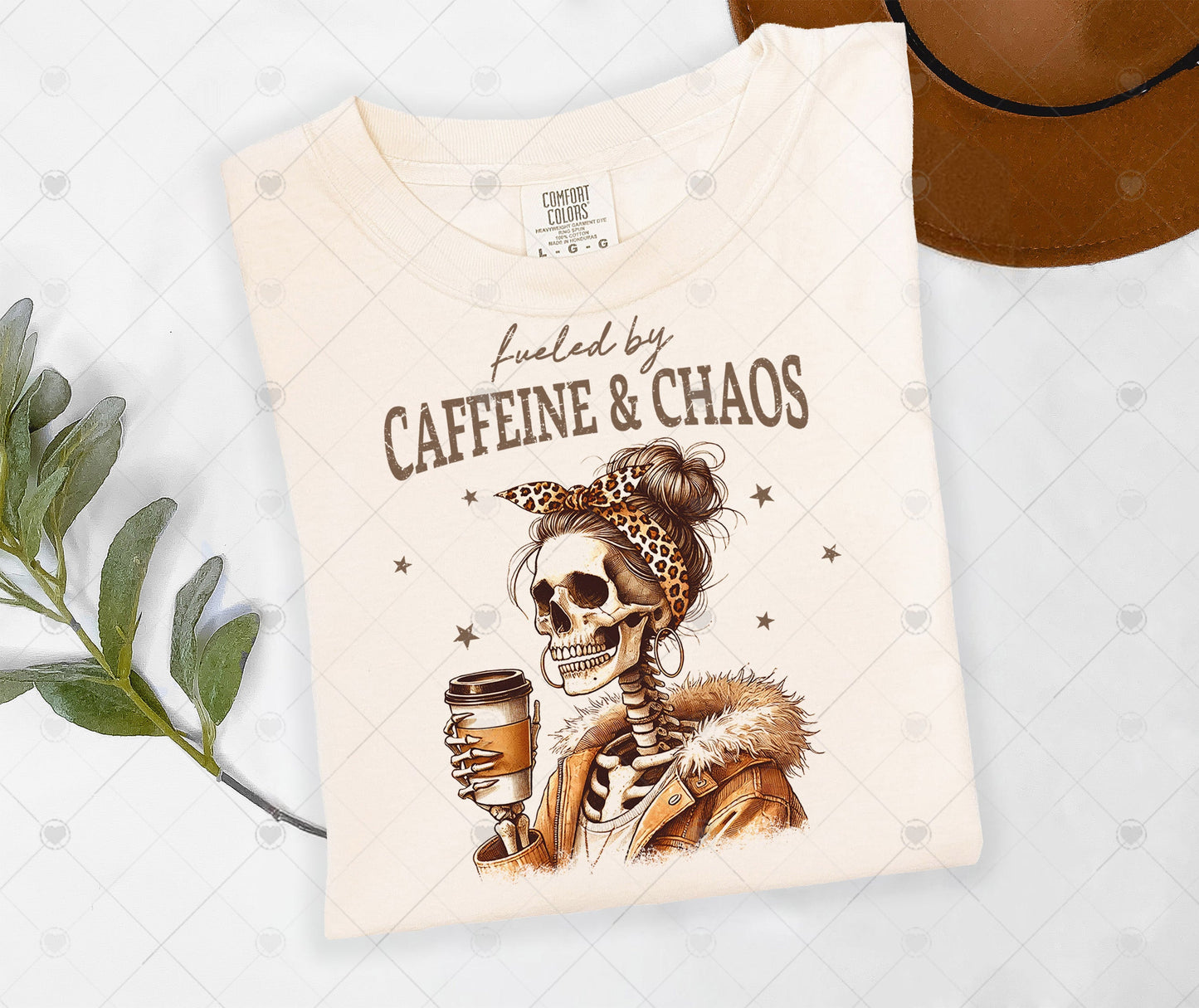 CAFFEINE & CHAOS | COMFOR COLOR GRAPHIC TEE - 1466