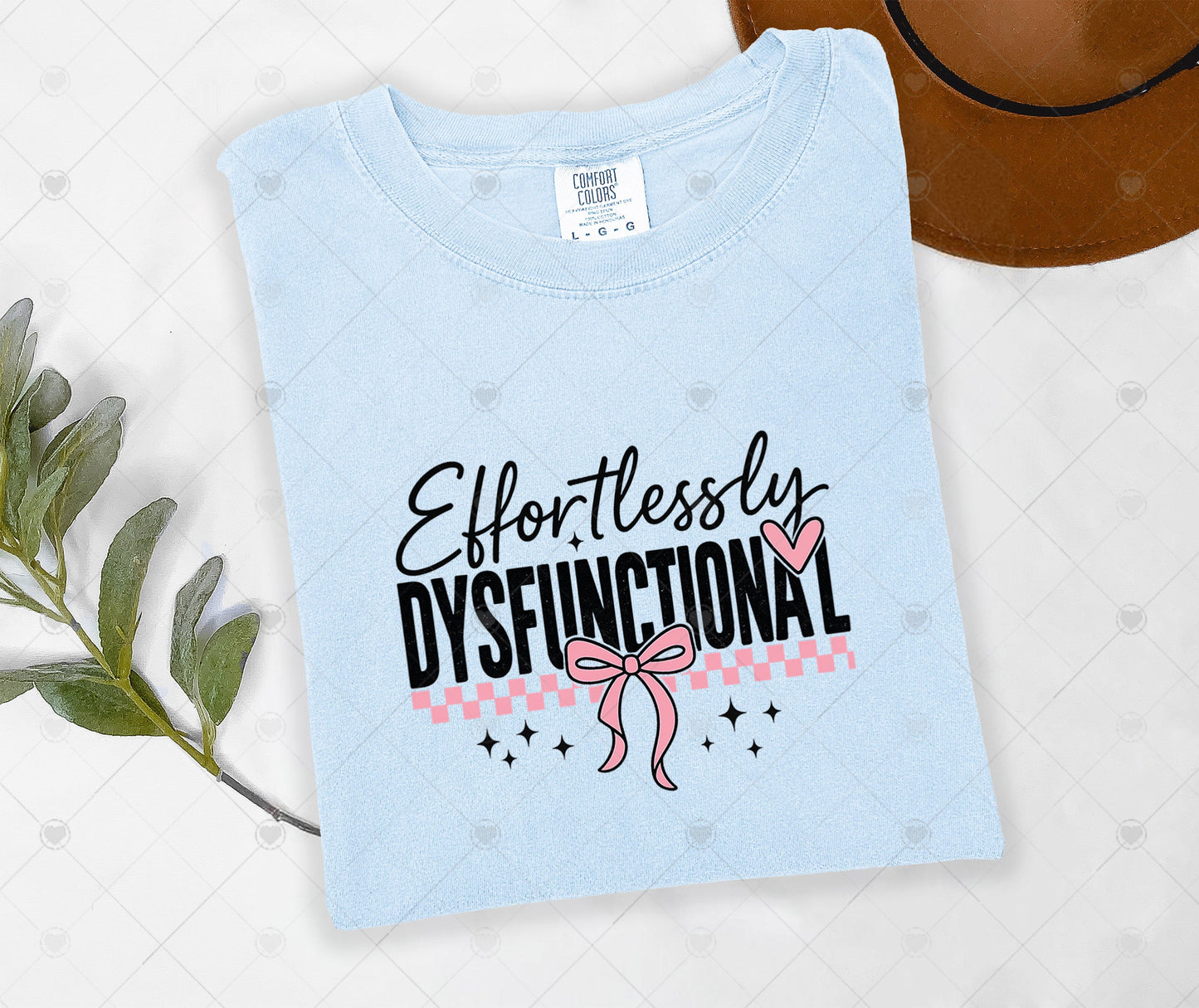 EFFORTLESSLY DYSFUNCTIONAL | COMFOR COLOR GRAPHIC TEE - 1652