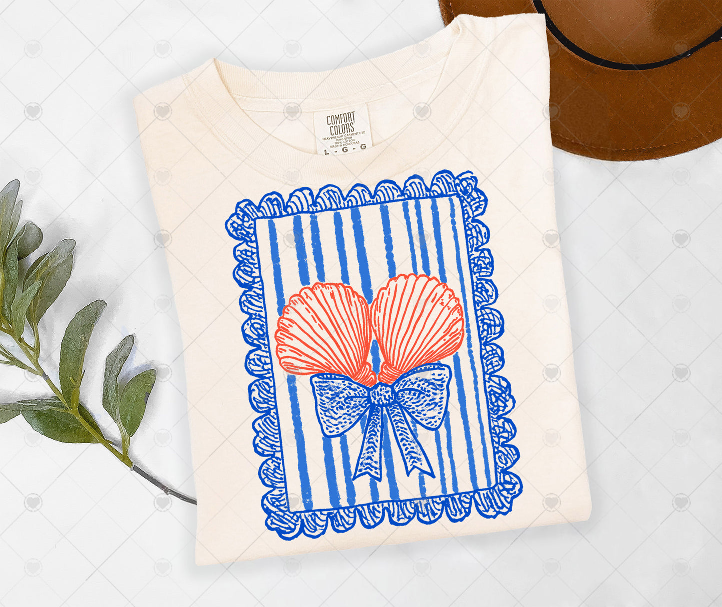 SCENIC OCEAN CLAM SHELLS | COMFOR COLOR GRAPHIC TEE - 1666