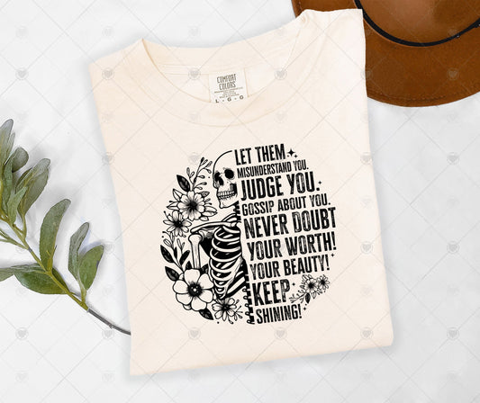 LET THEM QUOTE | COMFOR COLOR GRAPHIC TEE - 1500