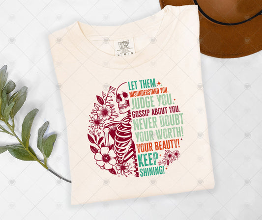 LET THEM QUOTE | COMFOR COLOR GRAPHIC TEE - 1501