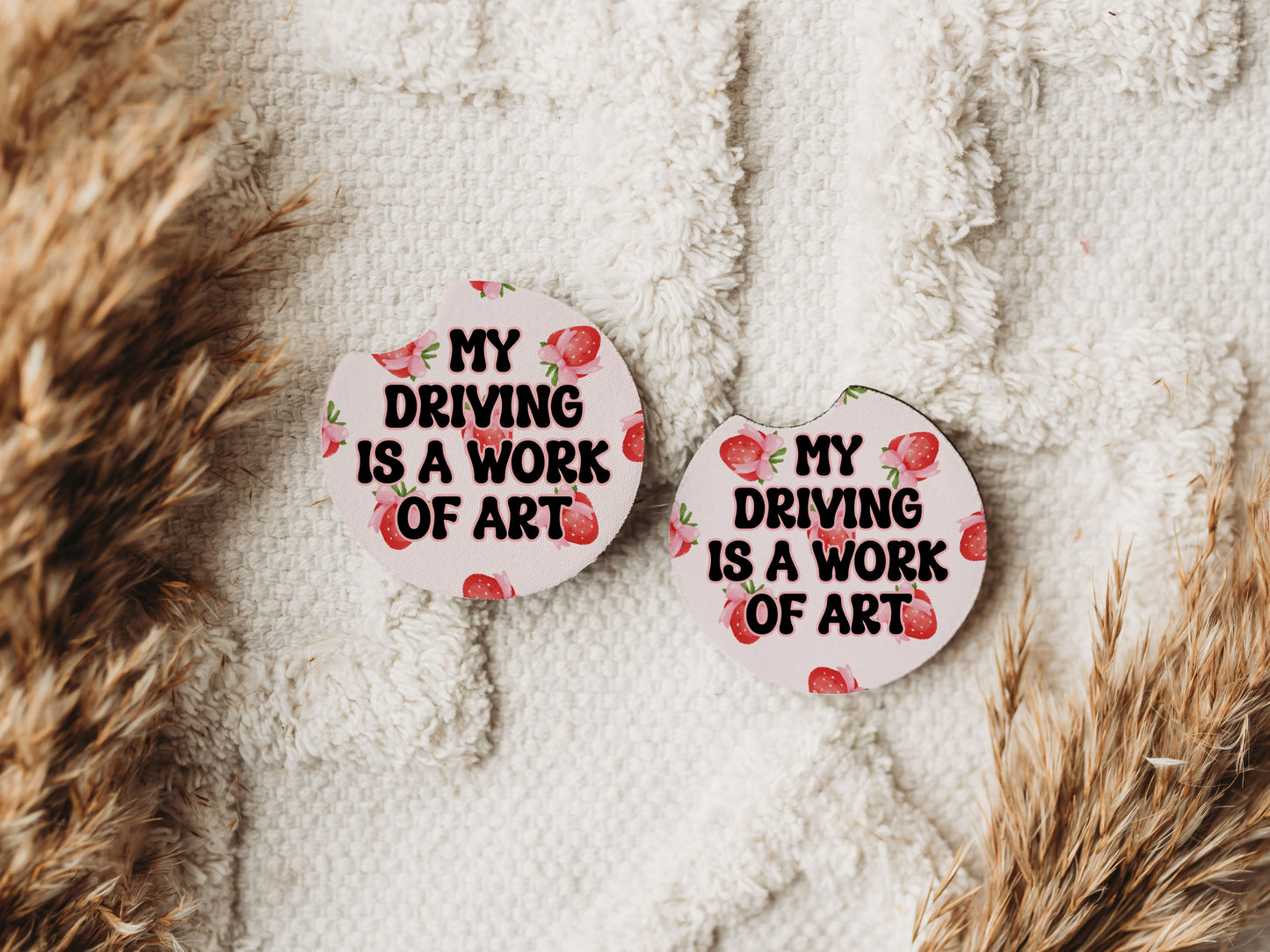 My Driving is a Work of Art - Car Coaster Set of 2