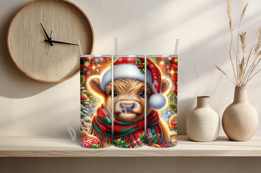 Highland Heifer Christmas Tumbler - 71