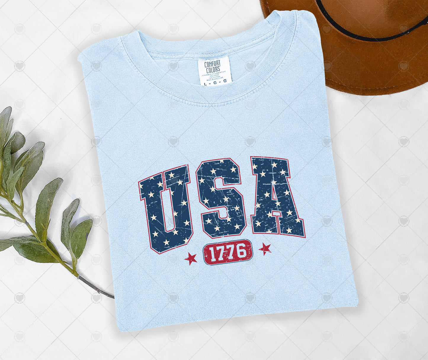 USA 1776 | COMFORT COLOR GRAPHIC TEE - 1654