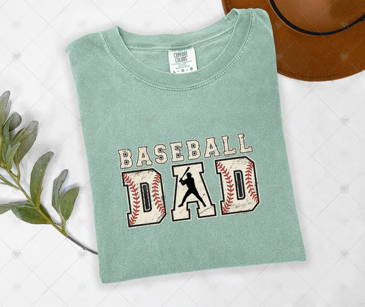 BASEBALL DAD | COMFOR COLOR GRAPHIC TEE - 1587