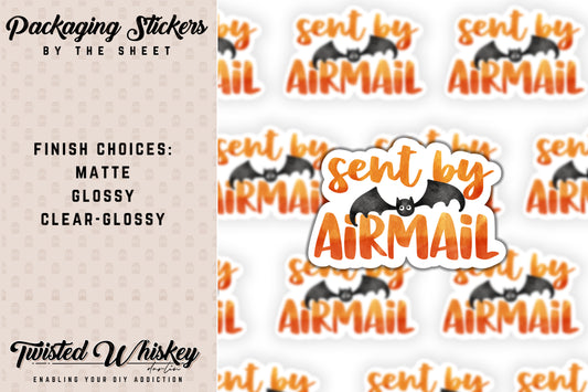 Sent By Air Mail - PRINTED Sticker Sheet [#109]