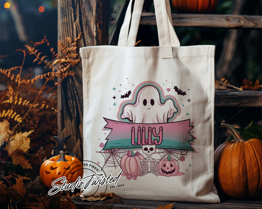 Personalized Halloween Tote Bag