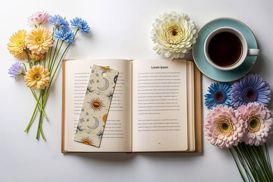 Retro Print Aluminum Bookmark - #19