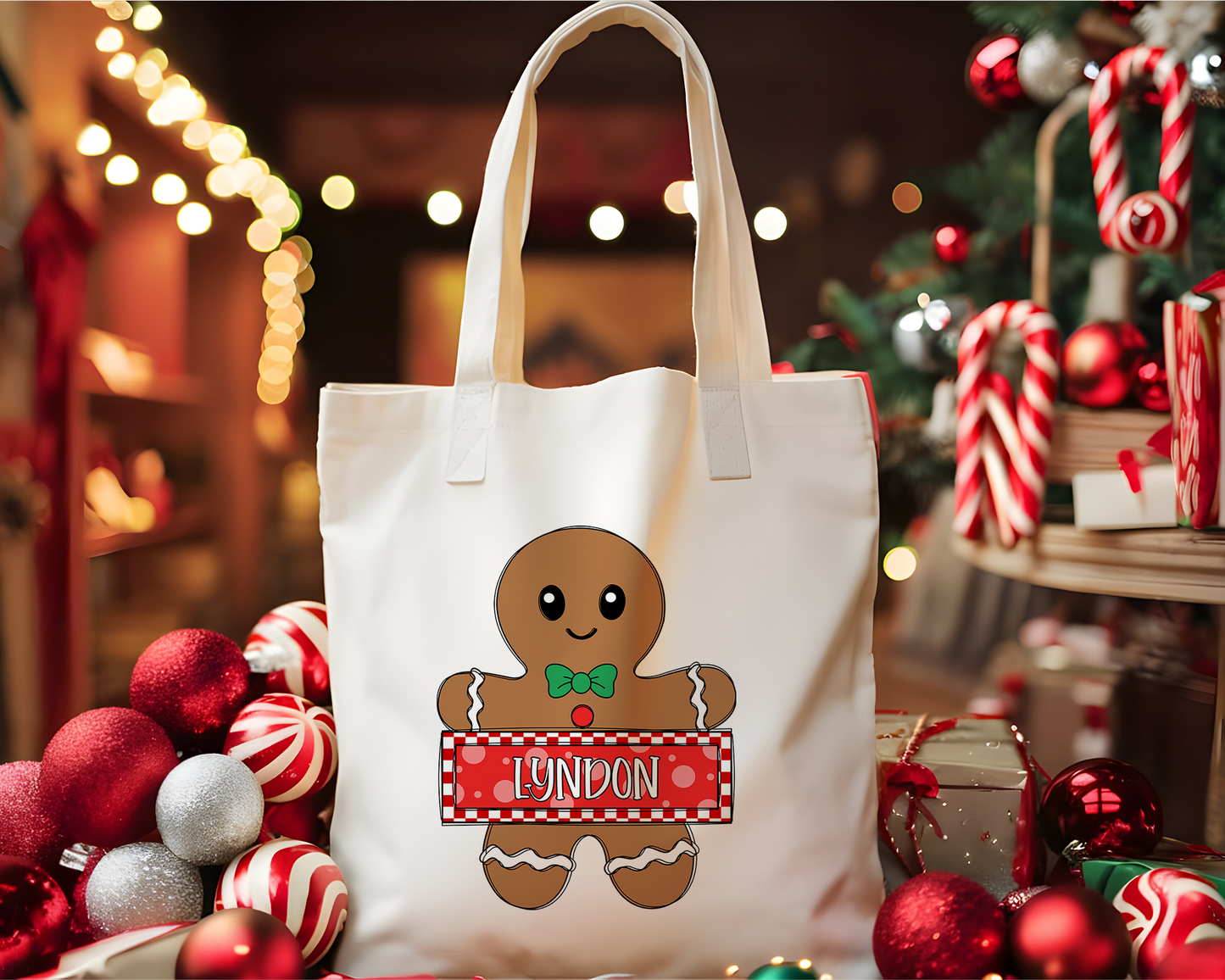 Personalized Christmas Tote Bag 11