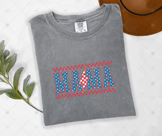 ALL AMERICAN MAMA | COMFOR COLOR GRAPHIC TEE - 1630
