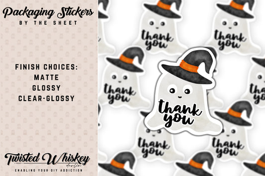 Thank You - PRINTED Sticker Sheet [#111]