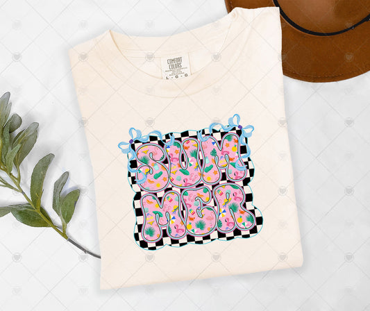 SUMMER FLORAL RETRO | DTF TRANSFER - 1529
