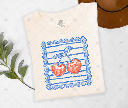 COQUETTE VINTAGE CHERRIES | DTF TRANSFER - 1670