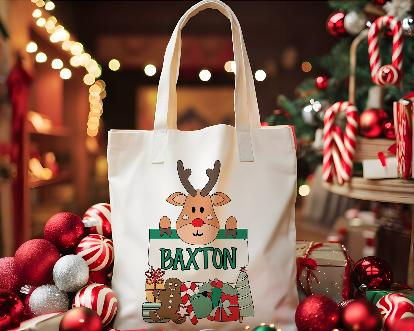 Personalized Christmas Tote Bag 13