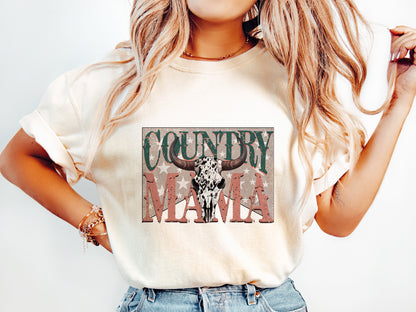 COUNTRY MAMA | COMFOR COLOR GRAPHIC TEE - 1352