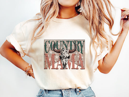COUNTRY MAMA | COMFOR COLOR GRAPHIC TEE - 1352