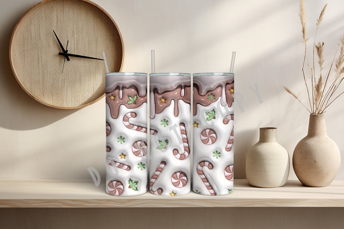 Christmas Candy Canes Tumbler - 76