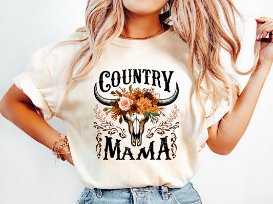 COUNTRY MAMA | COMFOR COLOR GRAPHIC TEE - 1353