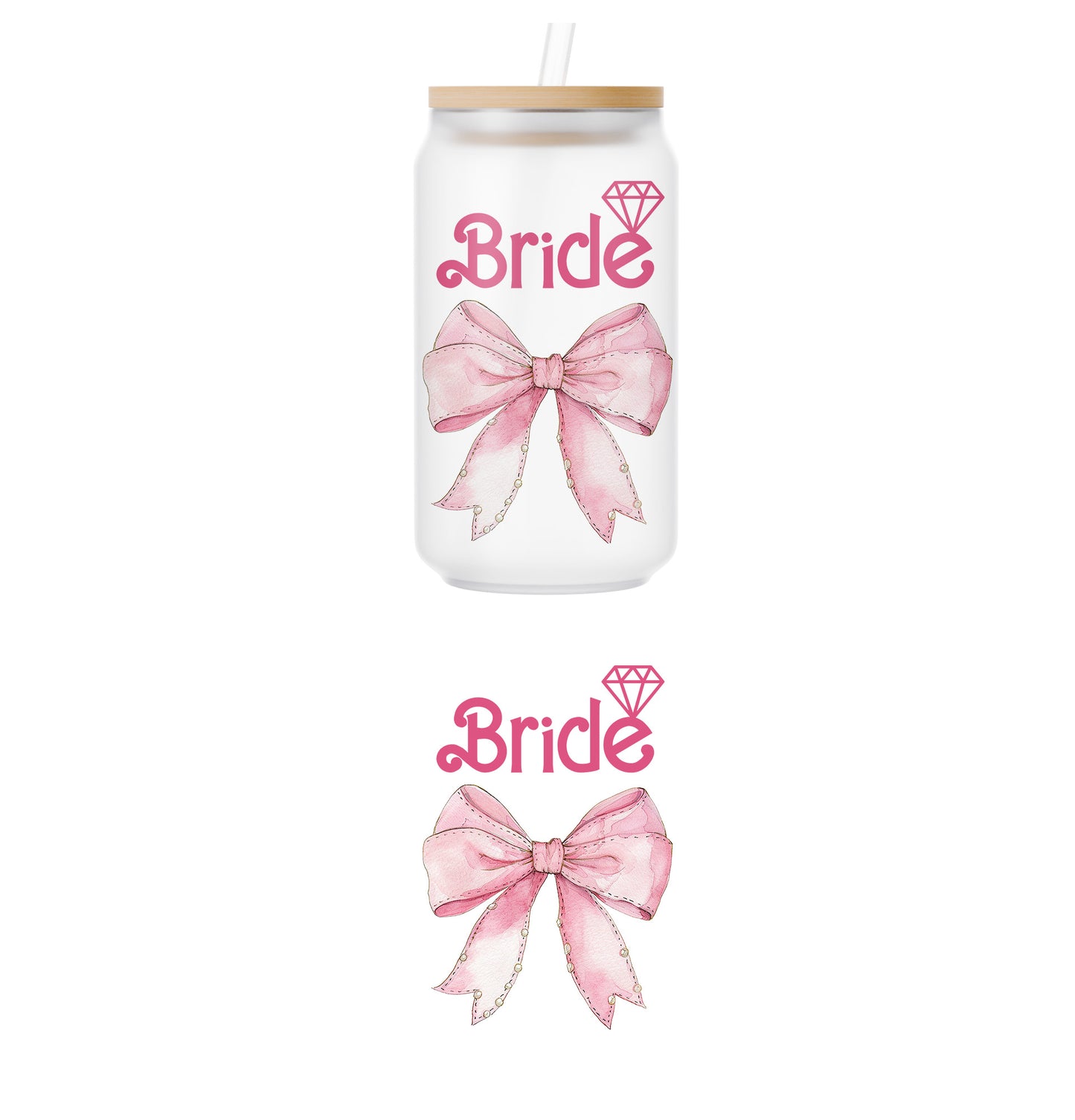 Bride Coquette Bow UV DTF Transfer -  17