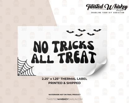 No Trick All Treat Printed Sticker [#15]