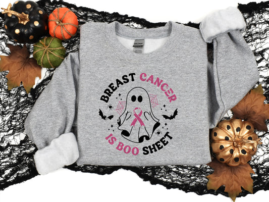 Halloween Breast Cancer Awareness Ghost Transfer #594