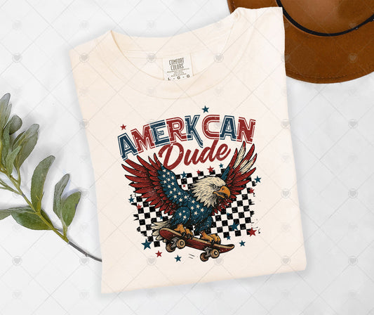 AMERICAN DUDE | COMFOR COLOR GRAPHIC TEE - 1407