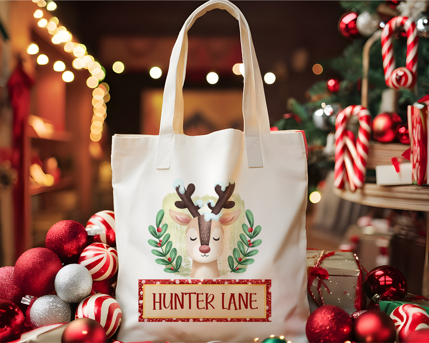 Personalized Christmas Tote Bag 17