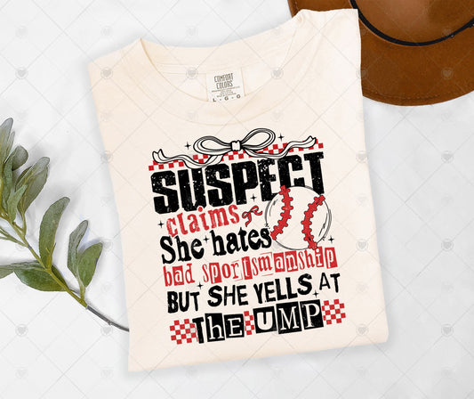SUPSECT CLAIMS - BASEBALL | COMFOR COLOR GRAPHIC TEE - 1382
