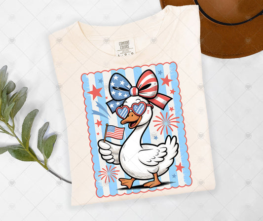 SILLY ALL AMERICAN GOOSE | COMFOR COLOR GRAPHIC TEE - 1675