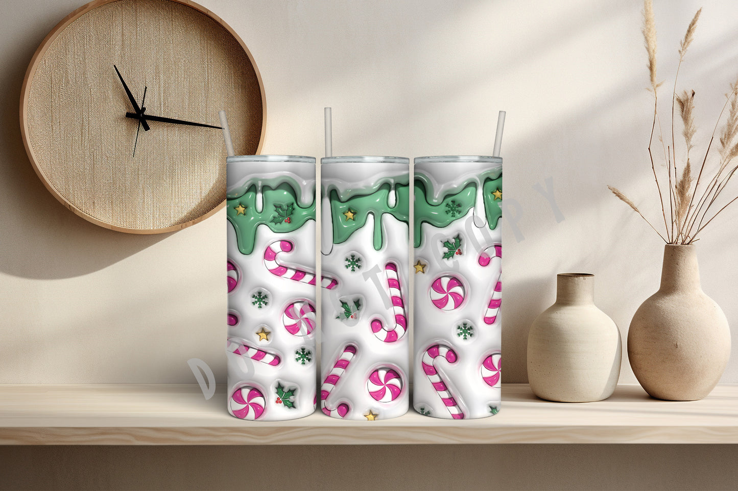 Christmas Candy Canes Tumbler - 80