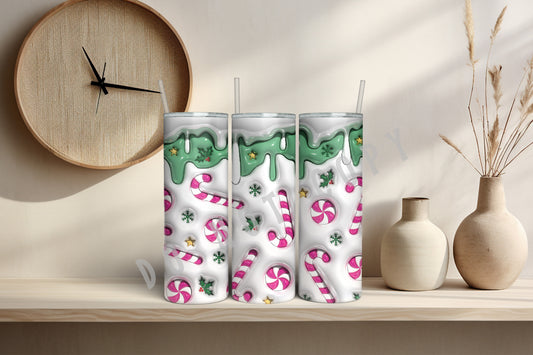 Christmas Candy Canes Tumbler - 80