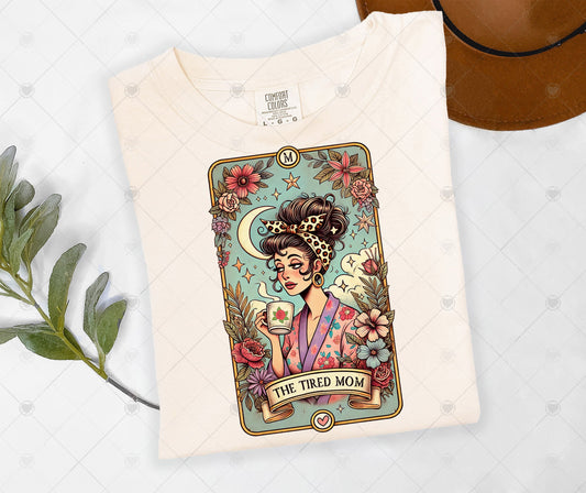THE TIRED MAMA | COMFOR COLOR GRAPHIC TEE - 1390