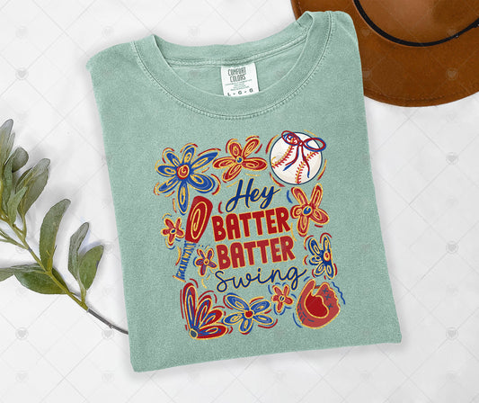 HEY BATTER BATTER  | COMFOR COLOR GRAPHIC TEE - 1571