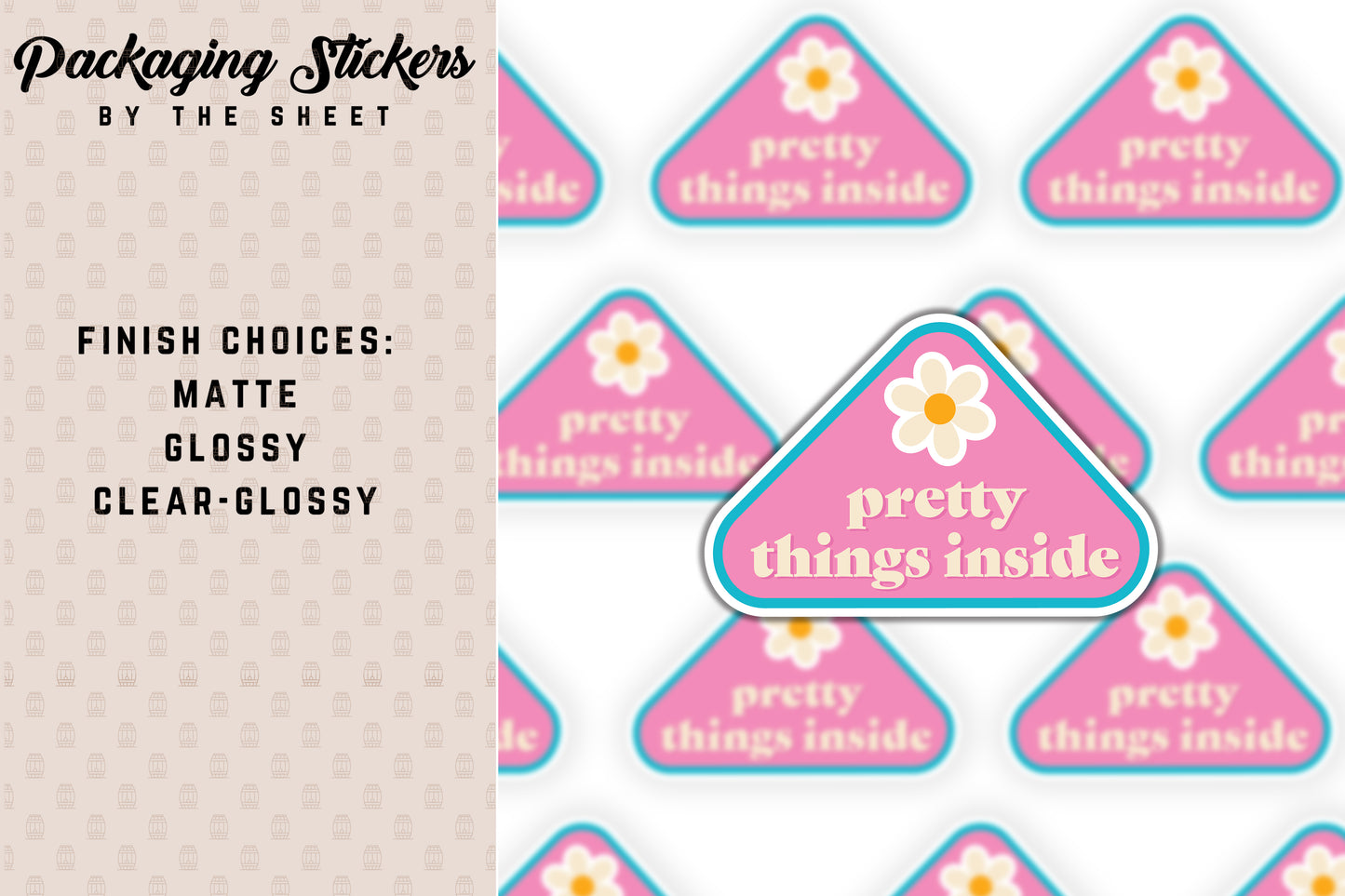 Pretty Things Inside - PRINTED Sticker Sheet [#46]