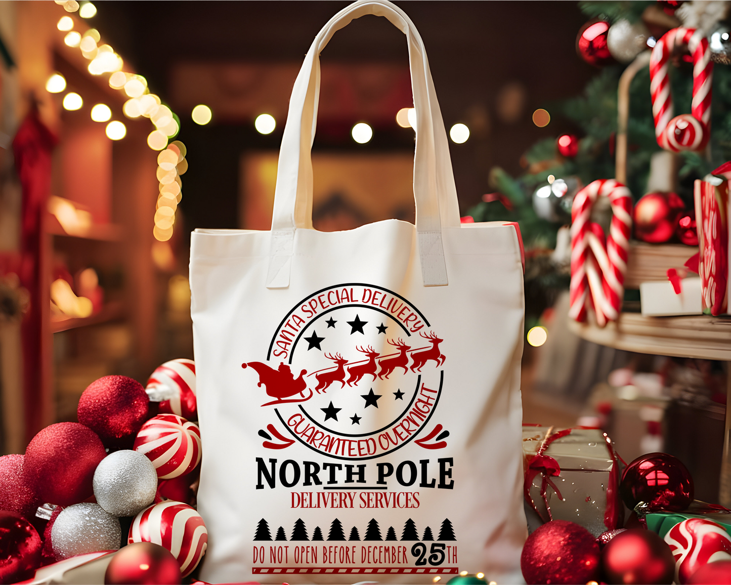 Personalized Christmas Tote Bag 1