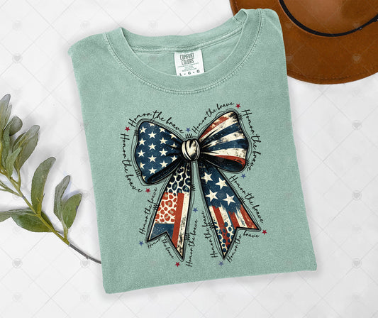 HONOR THE BRAVE BOW | DTF TRANSFER - 1601