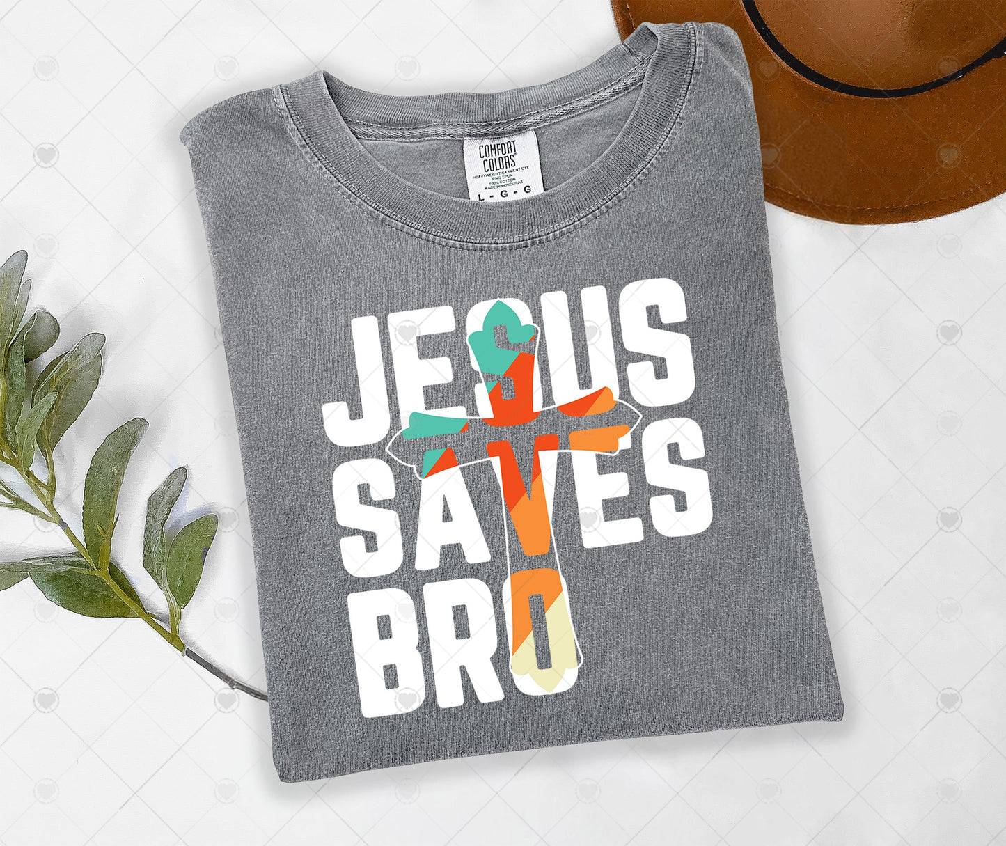 JESUS SAVES BRO | COMFOR COLOR GRAPHIC TEE - 1642