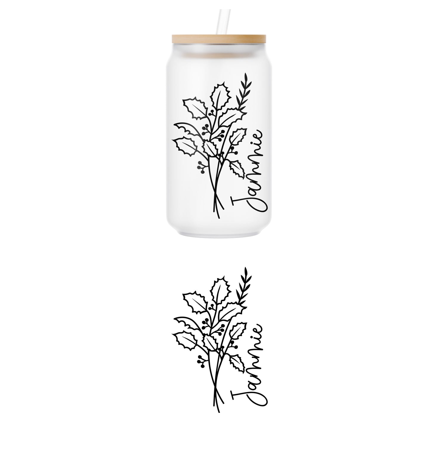 Personalized Birth Flower UV DTF Transfer -  36