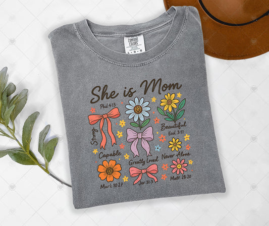 SHE IS MOM | DTF TRANSFER - 1643