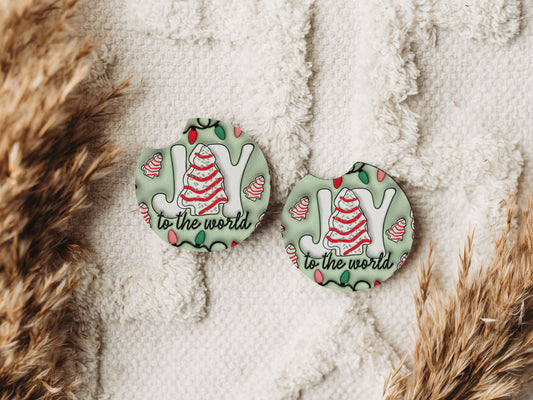 Joy to the World - Car Coaster Set of 2 - 75