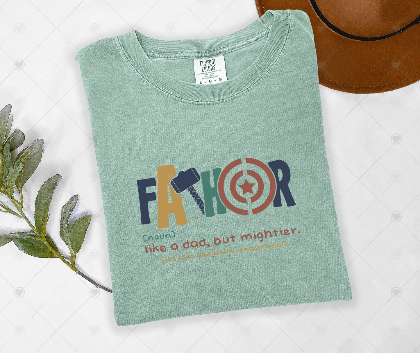 FATHER - SUPERHERO  | COMFOR COLOR GRAPHIC TEE - 1604