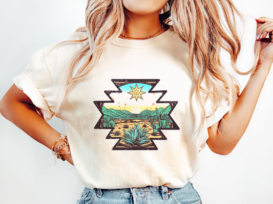 AZTEC WESTERN | DTF TRANSFER - 1355