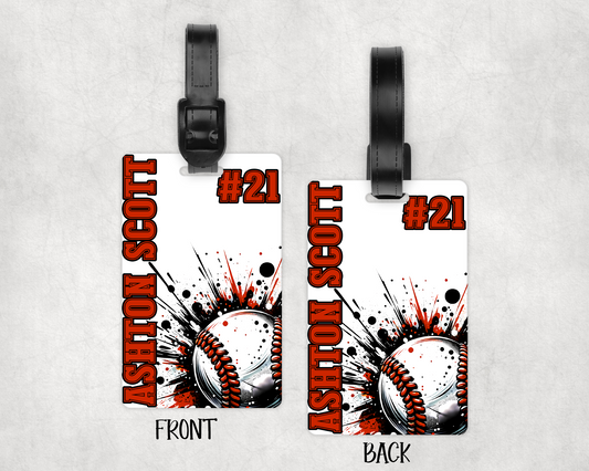 PERSONALIZED BASEBALL BAG TAG | 2