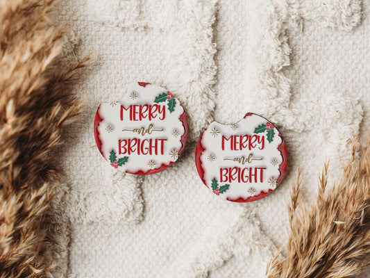 Merry and Bright - Car Coaster Set of 2 - 80