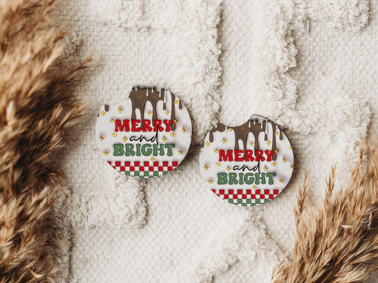 Merry and Bright - Car Coaster Set of 2 - 81